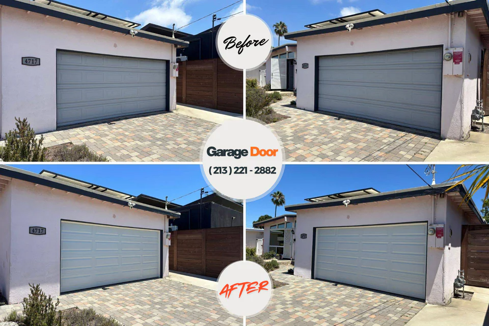 Before and after: garage door repair Sturgis, MI
